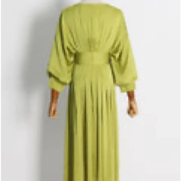 Textured Lime Green Dress - Picture 3 of 6